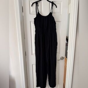 Black Women's Jumpsuit - Classic Spaghetti Strap